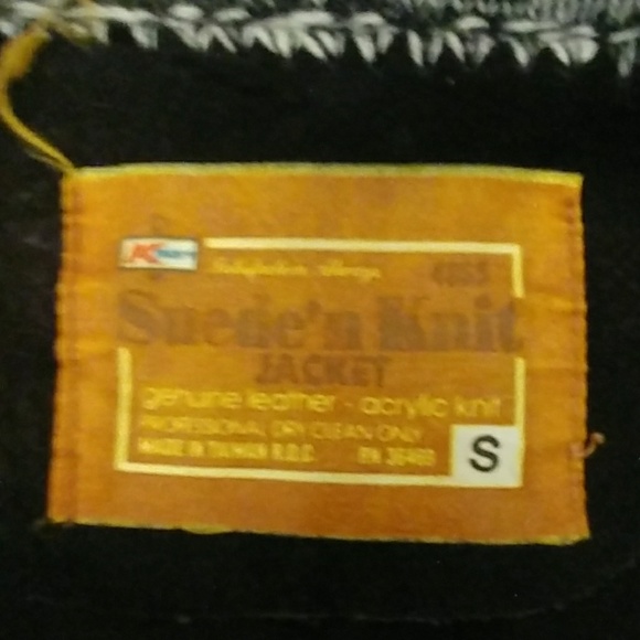 VTG- Kmart Suede N Knit Patchwork Belted Jacket - Picture 8 of 8